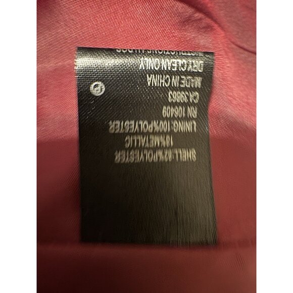 Tahari Levine Dress Ruby Red Black 8 Hi Low Semi Formal Party Holiday Christmas - Picture 9 of 11